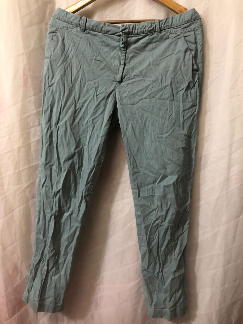 Zara green pants, Women's Fashion, Bottoms, Jeans on Carousell