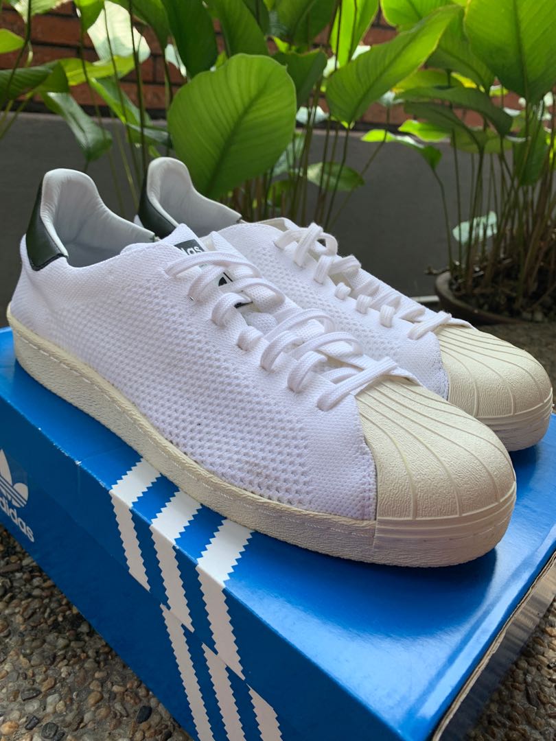 Adidas superstar primeknit mens Blue hot sale