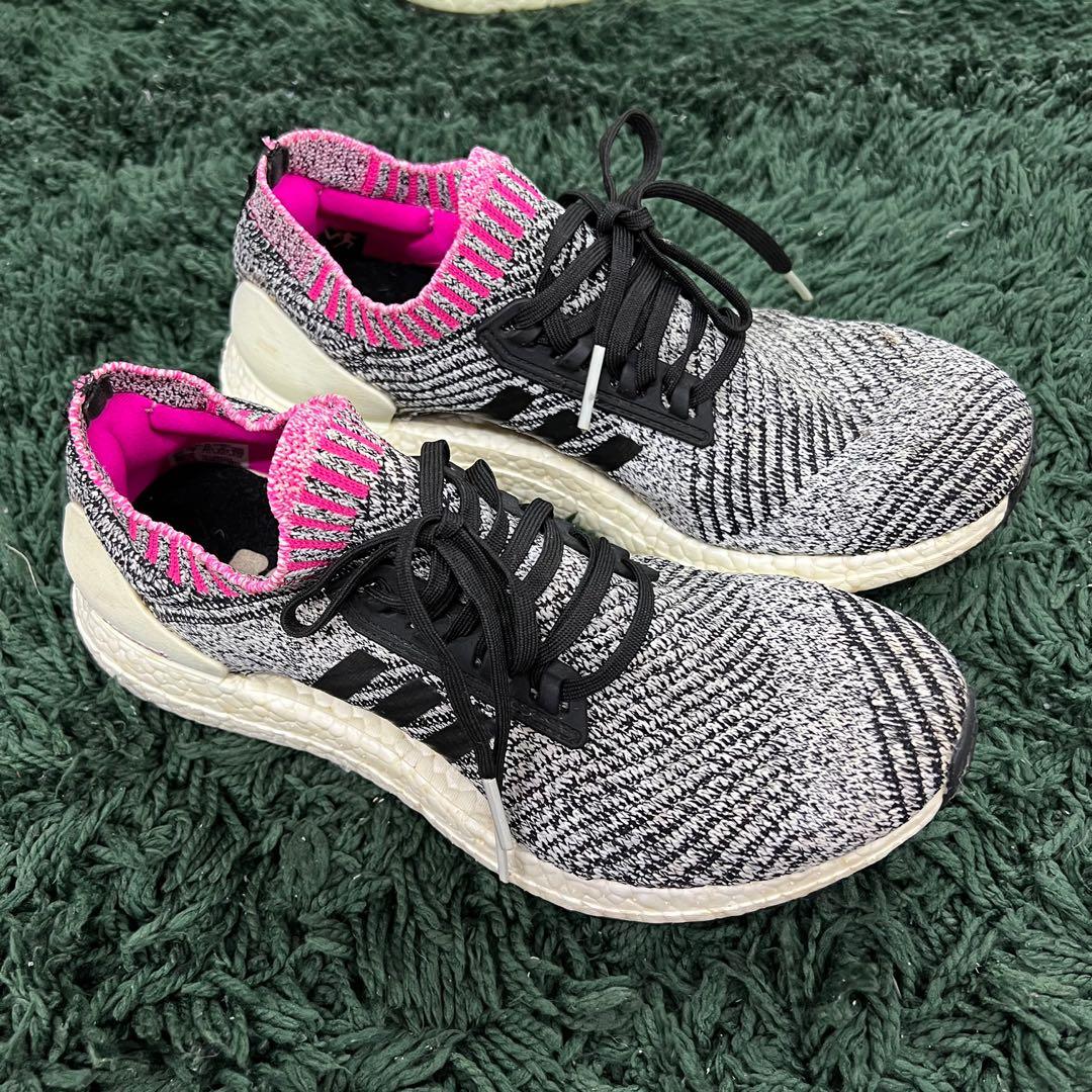 Ultra boost white deals pink black