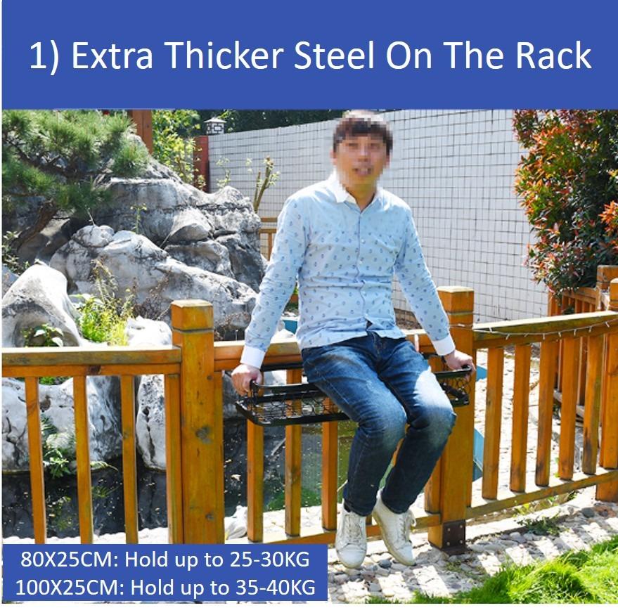 Adjustable Stainless Steel Rack Balcony Railing Flower Rack Hanging ...