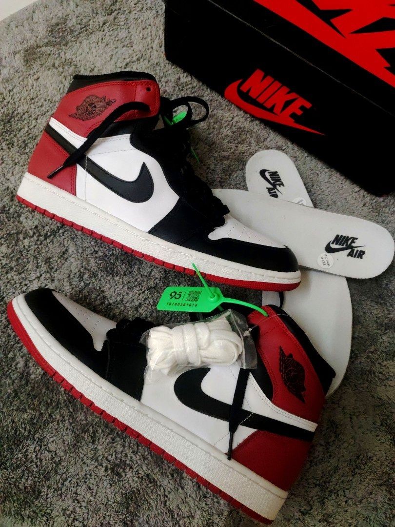 Fake jordan cheap 1 black toe