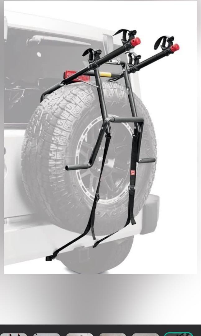 Allen sports spare tire bike rack for cars, Sports Equipment, Bicycles   Parts, Parts  Accessories on Carousell