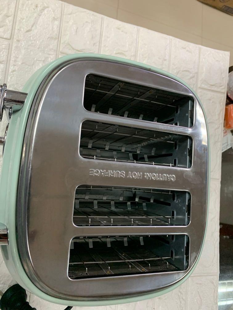 Anko 4 Slice Stainless Steel Retro Toaster, TV & Home Appliances