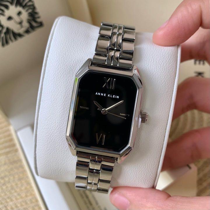 Anne Klein Women Black Silver Tone Octagonal-Shaped  display picture 1