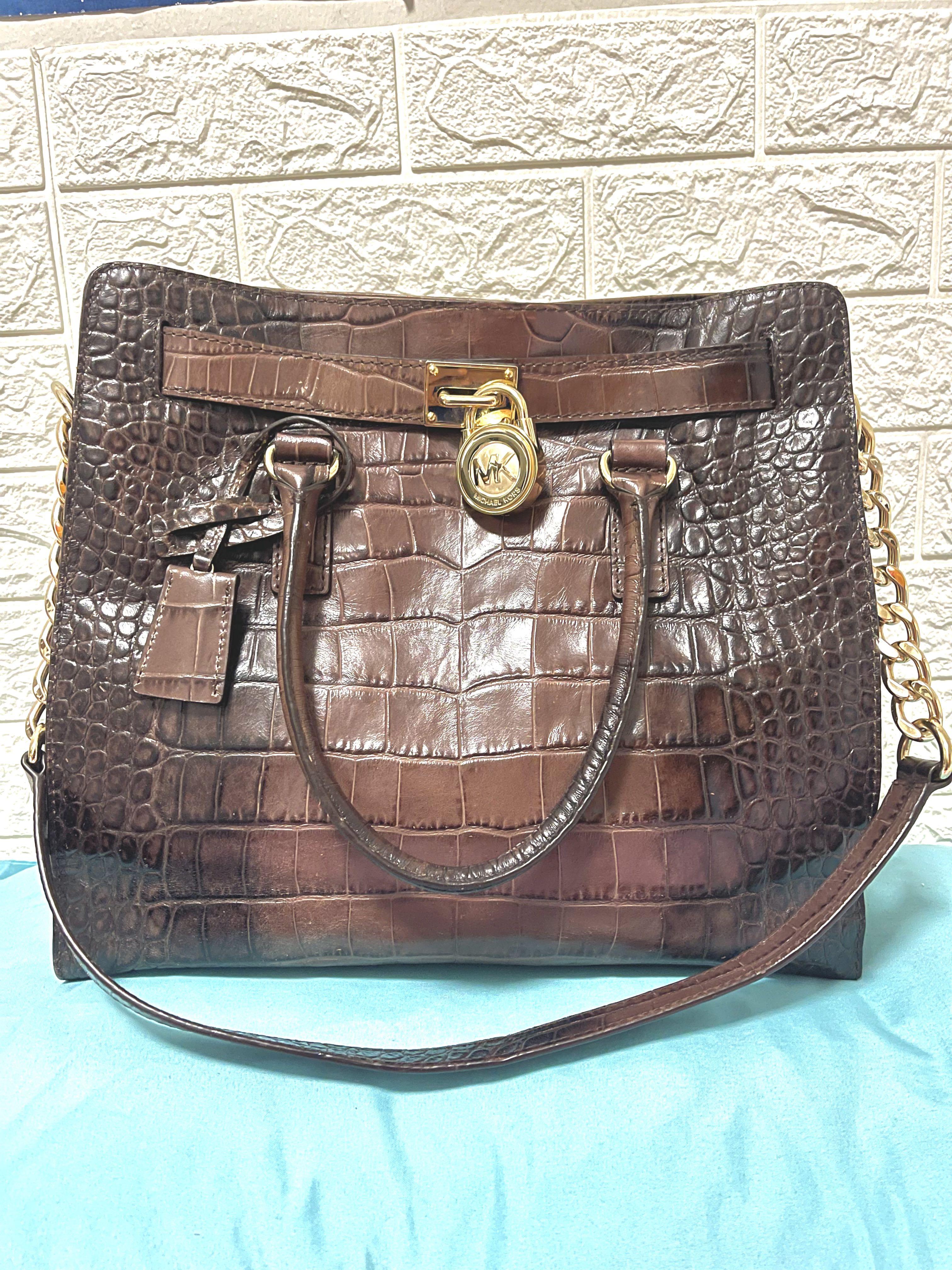 AUTHENTIC MICHAEL KORS Hamilton Medium Satchel 2-Way Bag, Luxury, Bags &  Wallets on Carousell