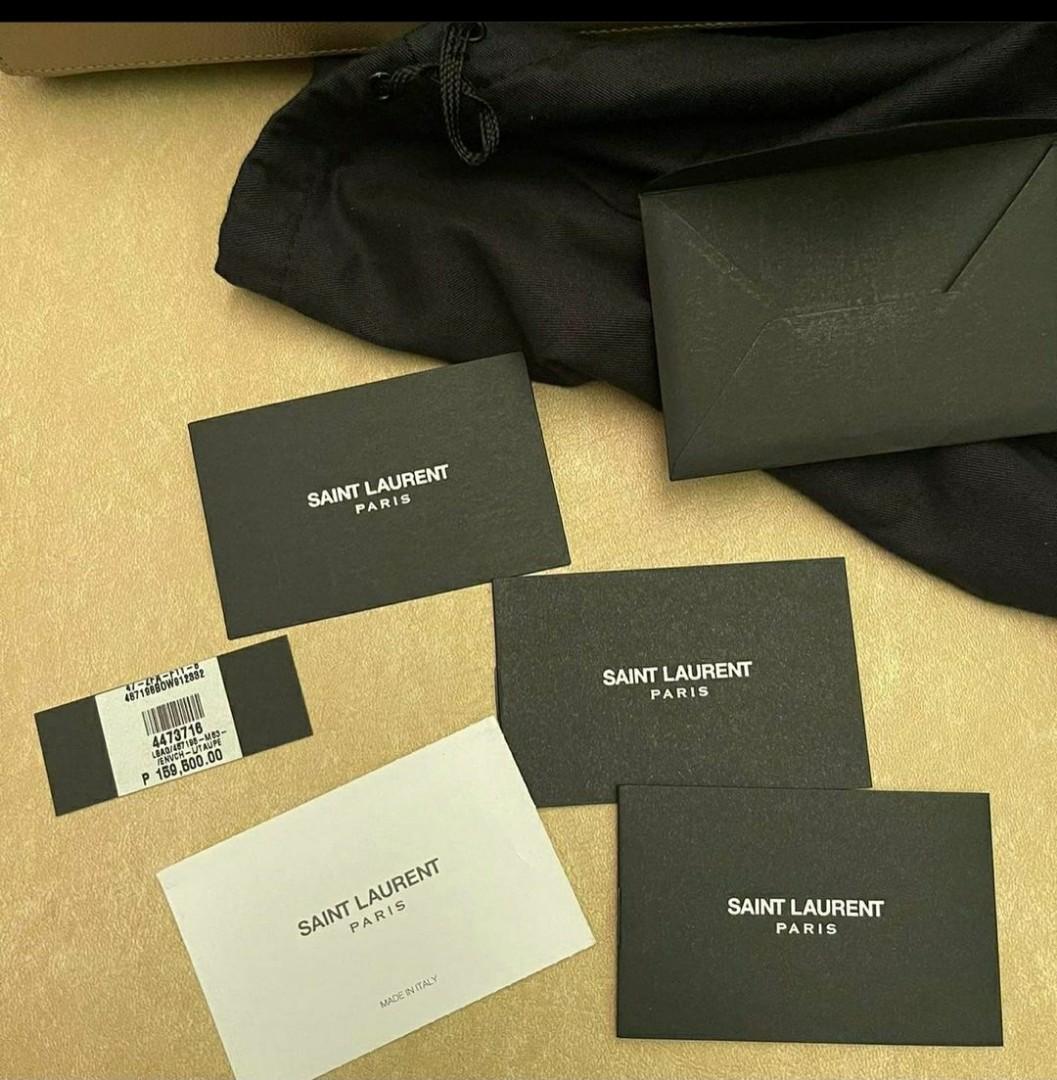 Authentic Brand New Saint Laurent Paris Care Instruction Booklet Authenticity  Card, Luxury, Bags & Wallets on Carousell