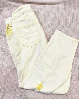 baby pastel yellow ripped jeans y2k aesthetic vintage pinterest