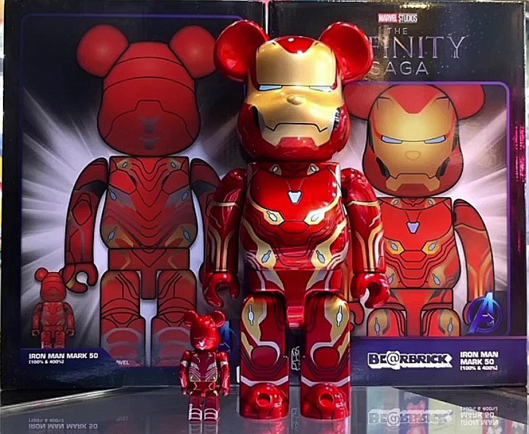 NA] Bearbrick Iron Man Mark 50 Medicom Exhibition 2022 , Hobbies