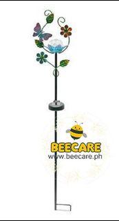 BeeCare Flowers & Butterfly LED Solar Light Yard Stake