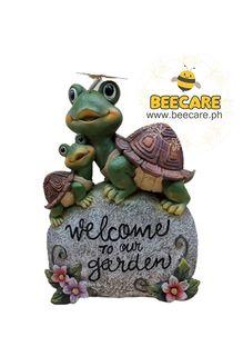 BeeCare Mother and Turtles on Stone Garden and Home Decor
