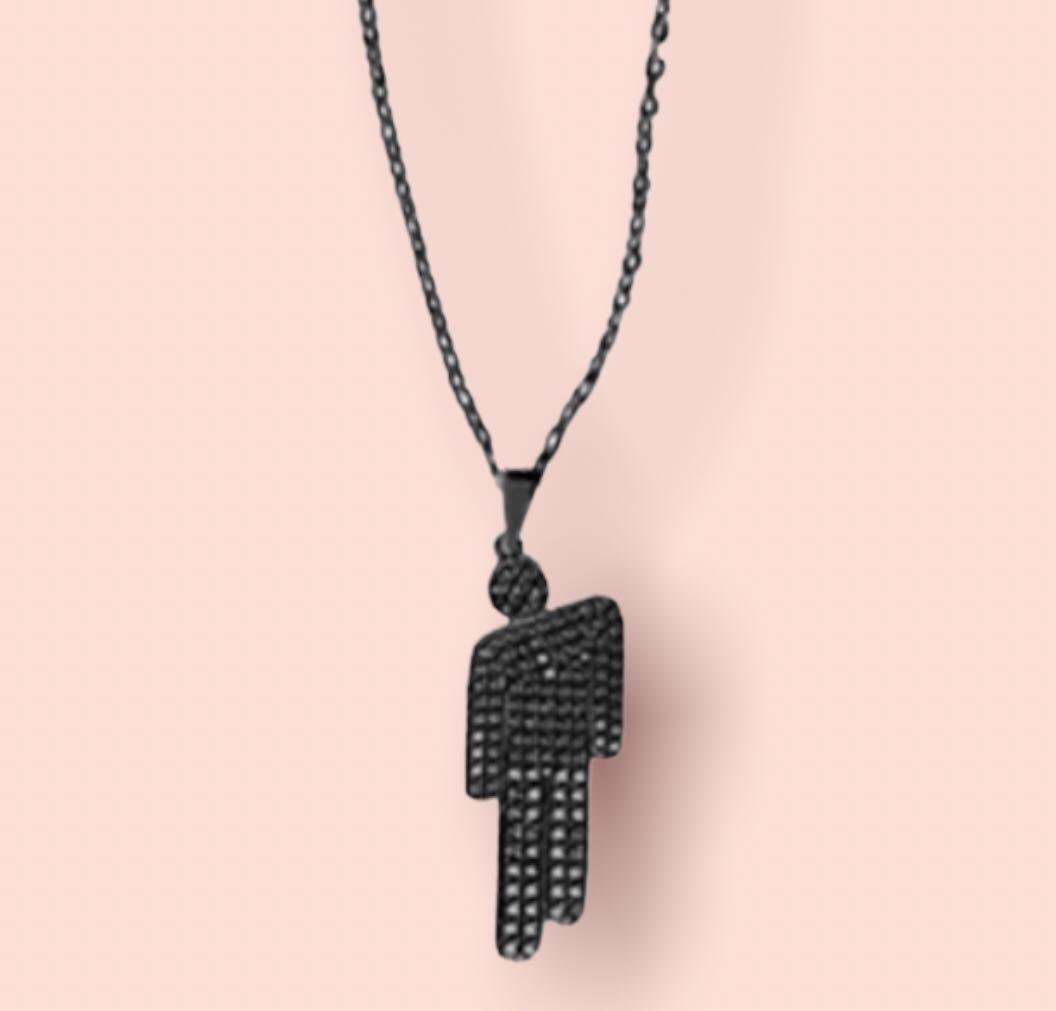 Understated Dazzle - black - Paparazzi necklace – JewelryBlingThing