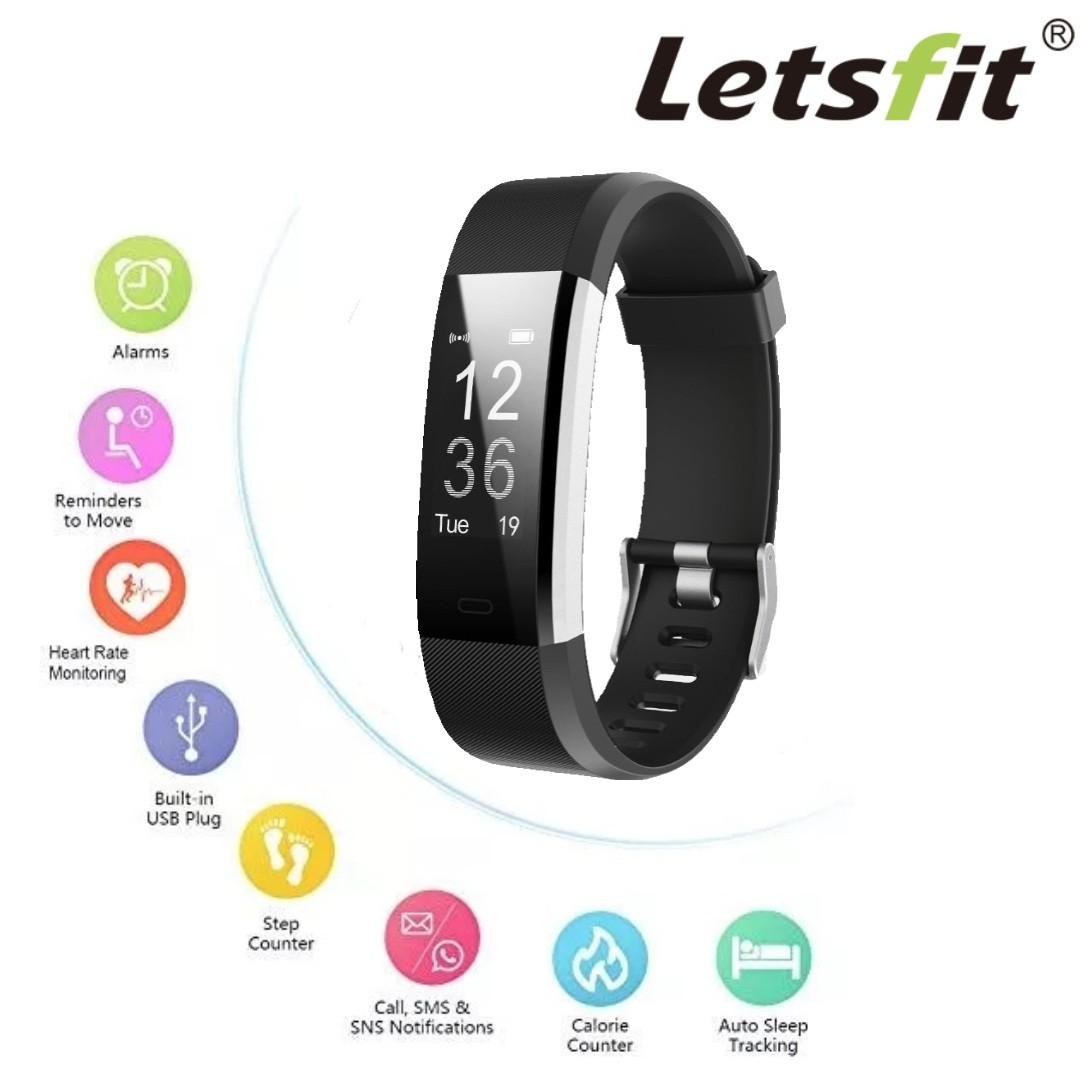 Letsfit fitness tracker discount hr