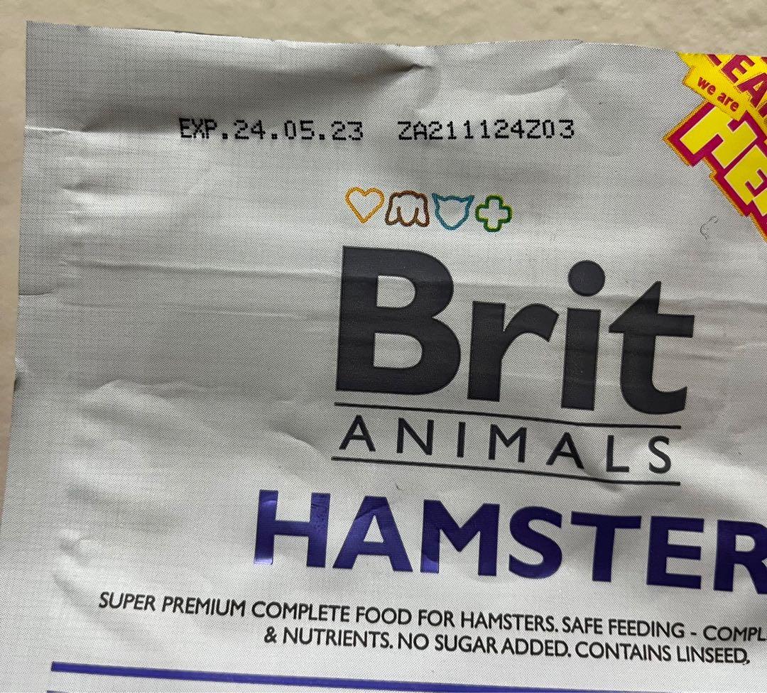 Brit hamster food sale