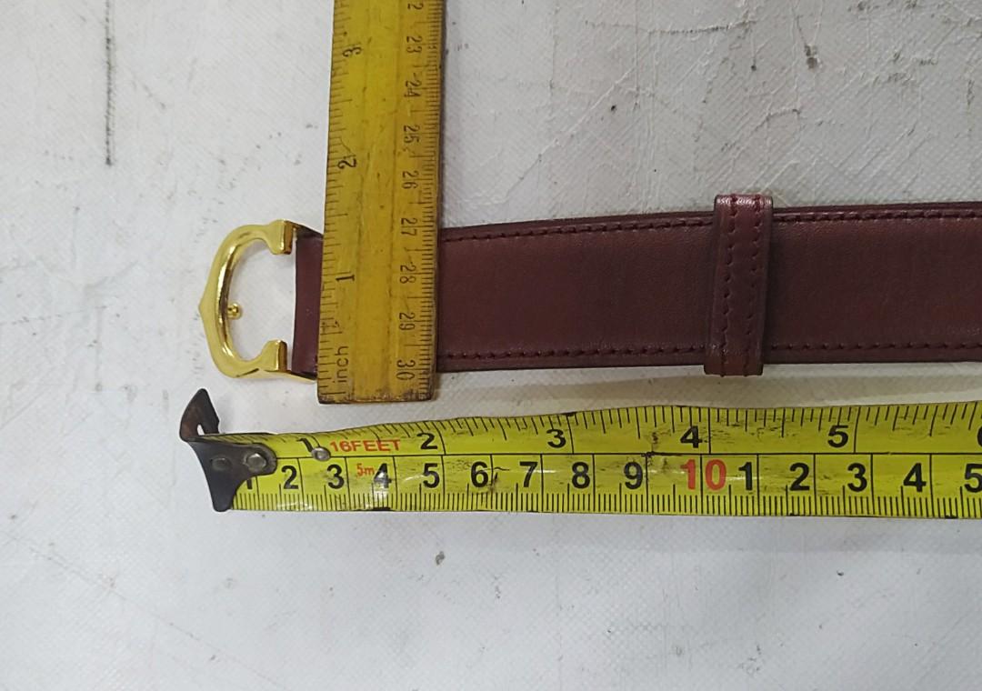 Cartier Ladies Leather Belt Burgundy, Women's Fashion, Watches & Accessories, Belts on Carousell