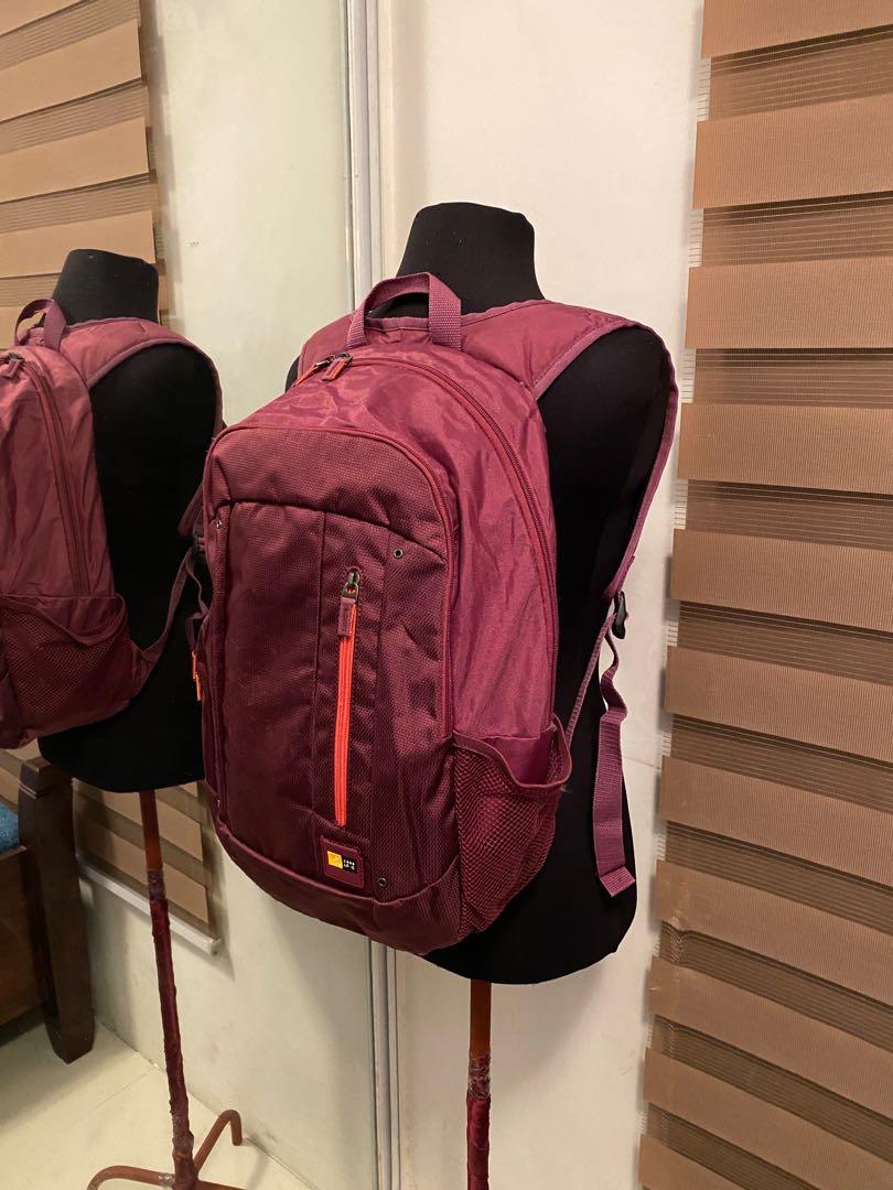 Case Logic Backpack (Category: Backpacks) located in Quezon City. Submitted by prelovedbagsbygiv (Listing ID 1175288845, Image 1). Description: Brand: Case Logic Bag type: Backpack Color: Purple Material: Nylon Size: Height: 18 in. Length: 12 in. Width: 5 in. In good condition Zipper closure Some minor discolorations and sign of usage, please check pics for details.