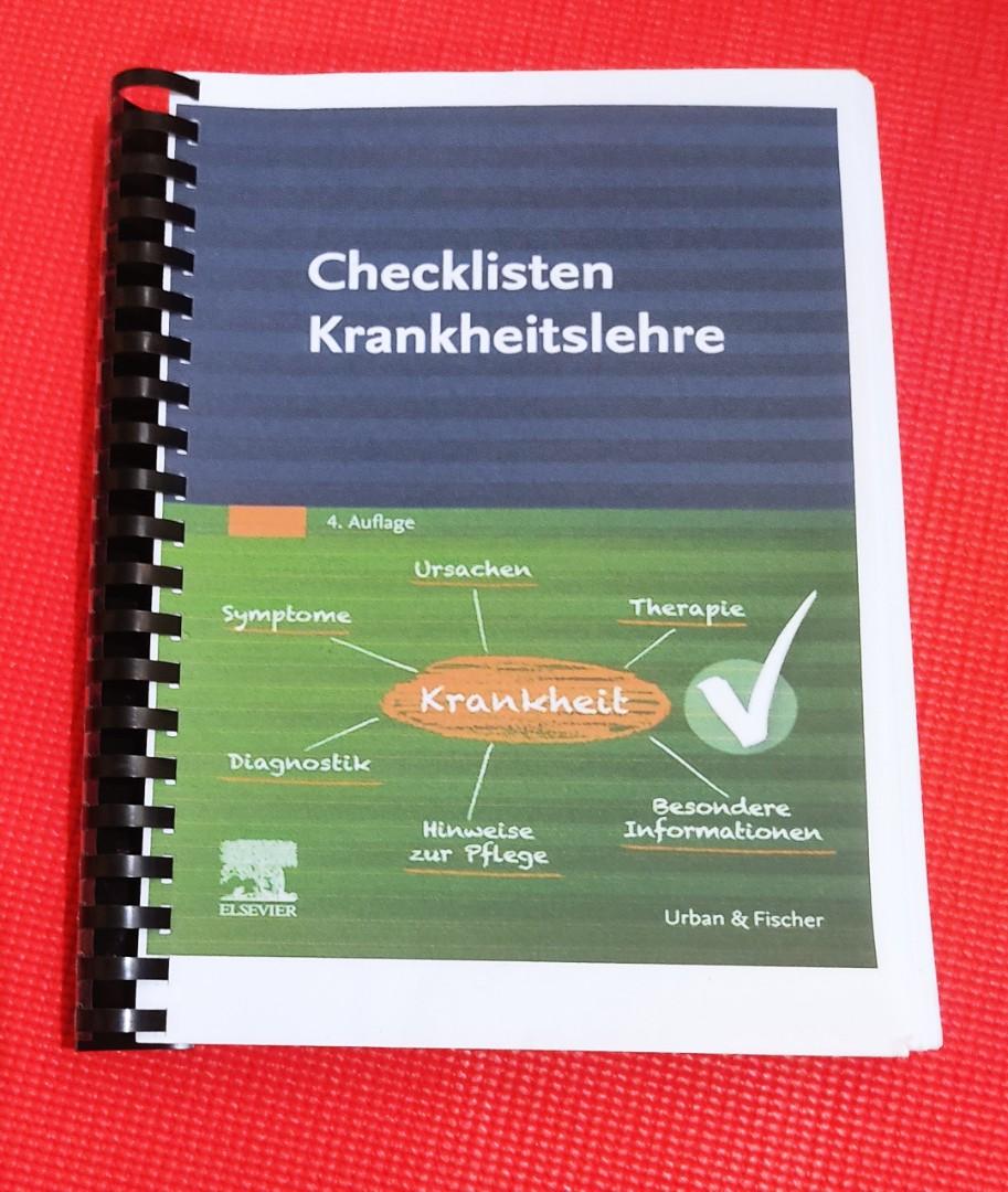 Checklisten Krankheitslehre book, Hobbies & Toys, Books & Magazines ...