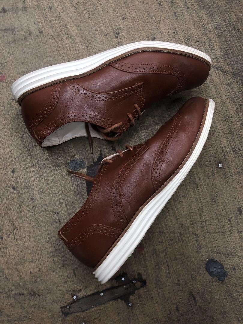 Cole Haan Lunar Grand Wingtip Oxford Women s Brown Dress Shoes 7.5 US Women s Fashion Footwear Sneakers on Carousell