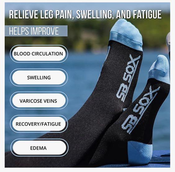 Compression Socks 20-30mmHg (Category: Foot Care) located in Quezon City. Submitted by steph_21 (Listing ID 1175381435, Image 2). Description: ABOUT THIS ITEM ✅ Improve Blood Circulation: Our 20-30mmHg compression socks boost your blood circulation and relieve leg pain, swelling, and fatigue. A must-have for anyone in need! ✅ All Day Comfort: Our socks are very comfortable, lightweight, and breathable so that you can wear them all day! The reinfo