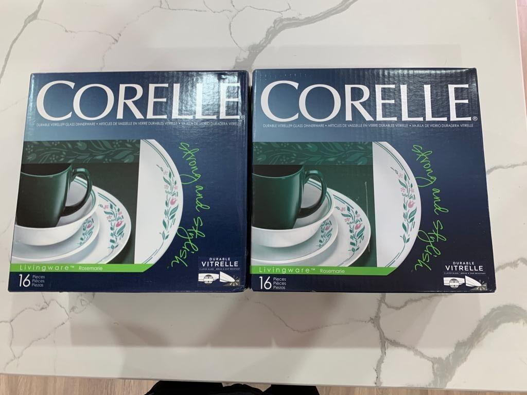 Corelle Rosemarie 16 pcs x 2 box New in box