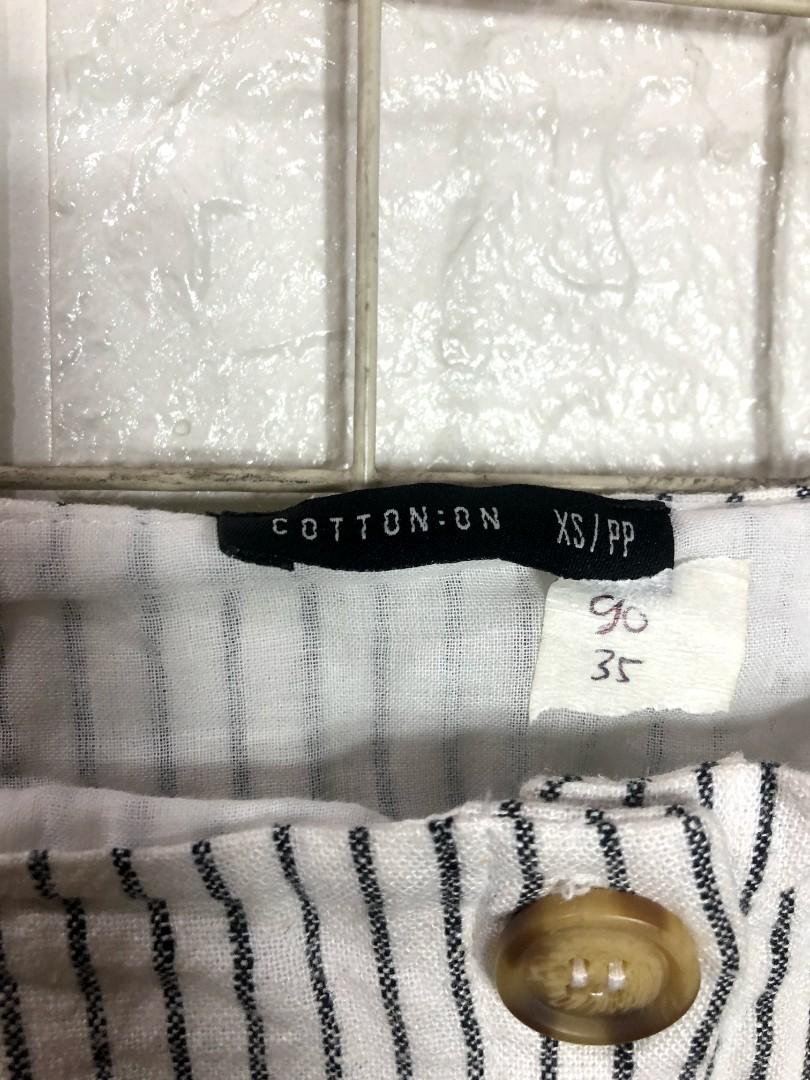 Cotton on stripe top, Fesyen Wanita, Pakaian Wanita, Atasan ...