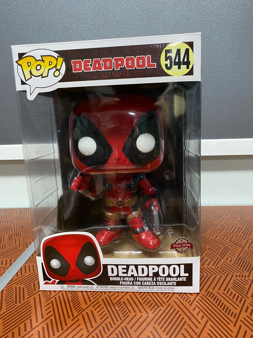 Deadpool Funko Pop 10 inch, Hobbies & Toys, Toys & Games on Carousell