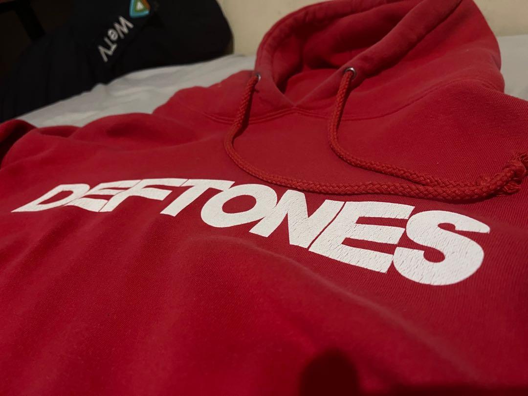 Deftones red hoodie clearance