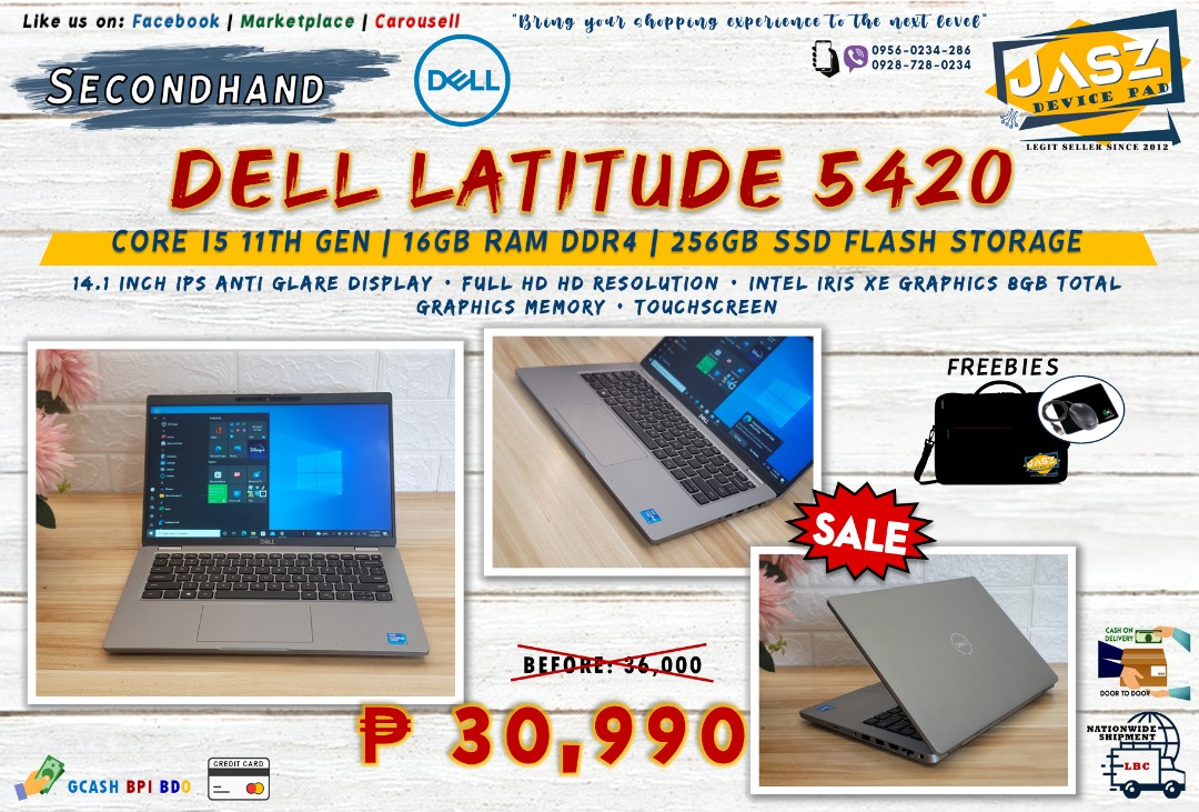 Dell Latitude 5420 i5 11th Gen tiger-lake 16GB RAM 256GB Touchscreen,  Computers & Tech, Laptops & Notebooks on Carousell