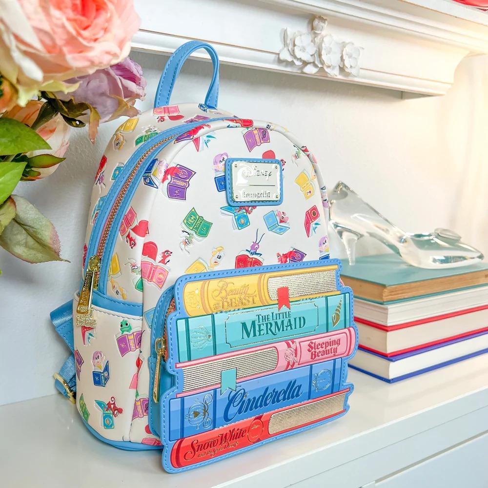 Loungefly x Disney Princess Books Classics Mini Backpack / Zip Around  Wallet, Women's Fashion, Bags u0026 Wallets, Backpacks on Carousell