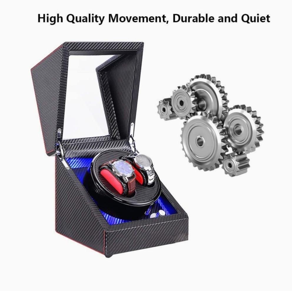 Double Watch Winders for Automatic Watches Box, Watch Rotator for 3