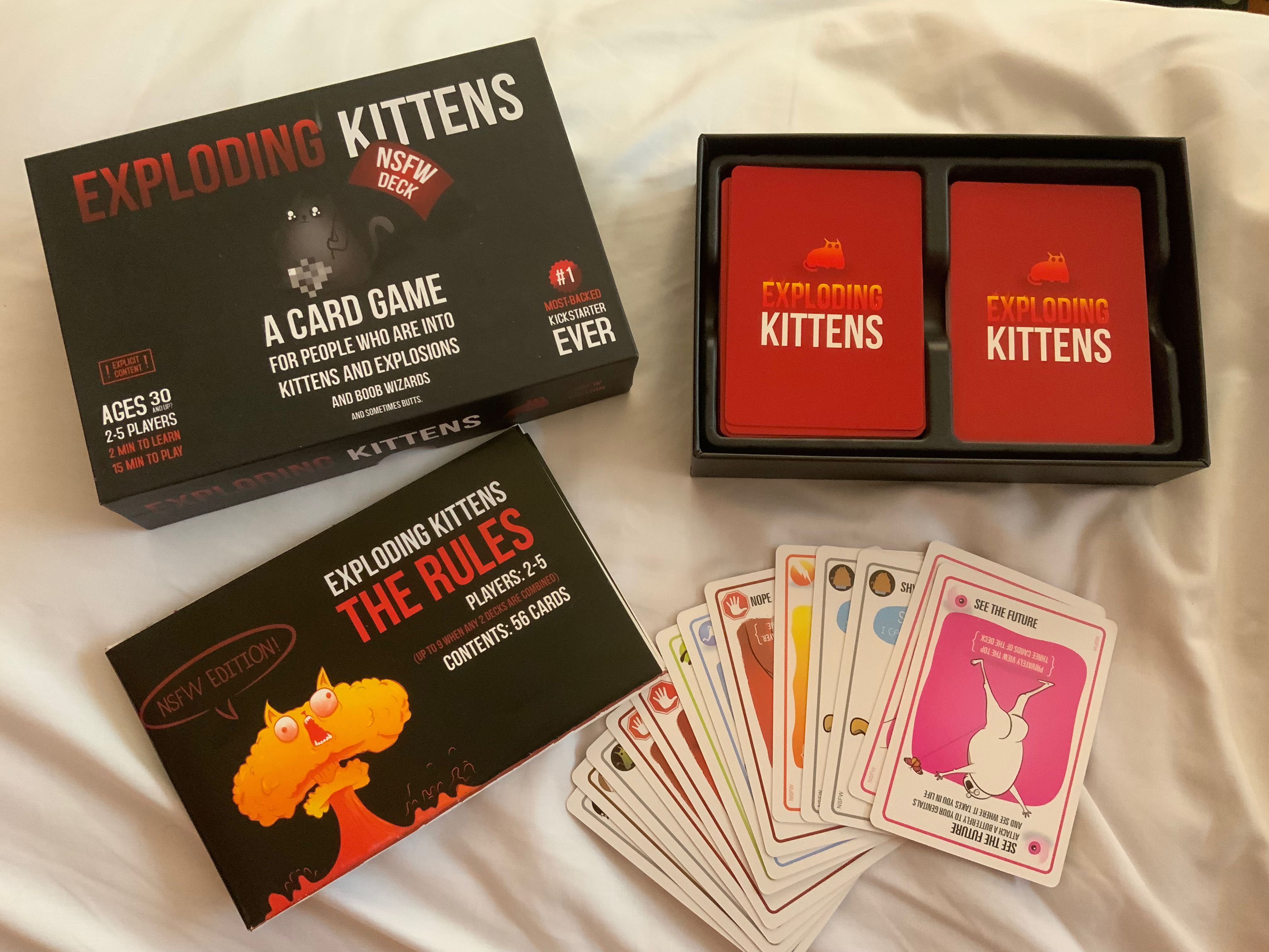 Exploding Kittens (NSFW version) Card Game, Hobbies & Toys, Toys ...