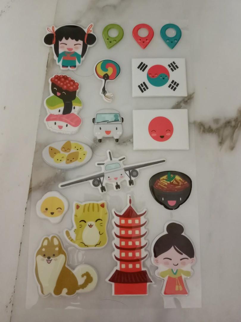 Stickers Sheets (Category: Stationery & School Supplies) located in Singapore. Submitted by minmit (Listing ID 1175436708, Image 2). Description: - $1 each for one sheet of sticker.