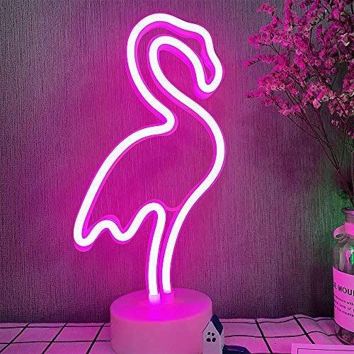 Flamingo Neon Light LED Lamp Room Decor Furniture Home Living