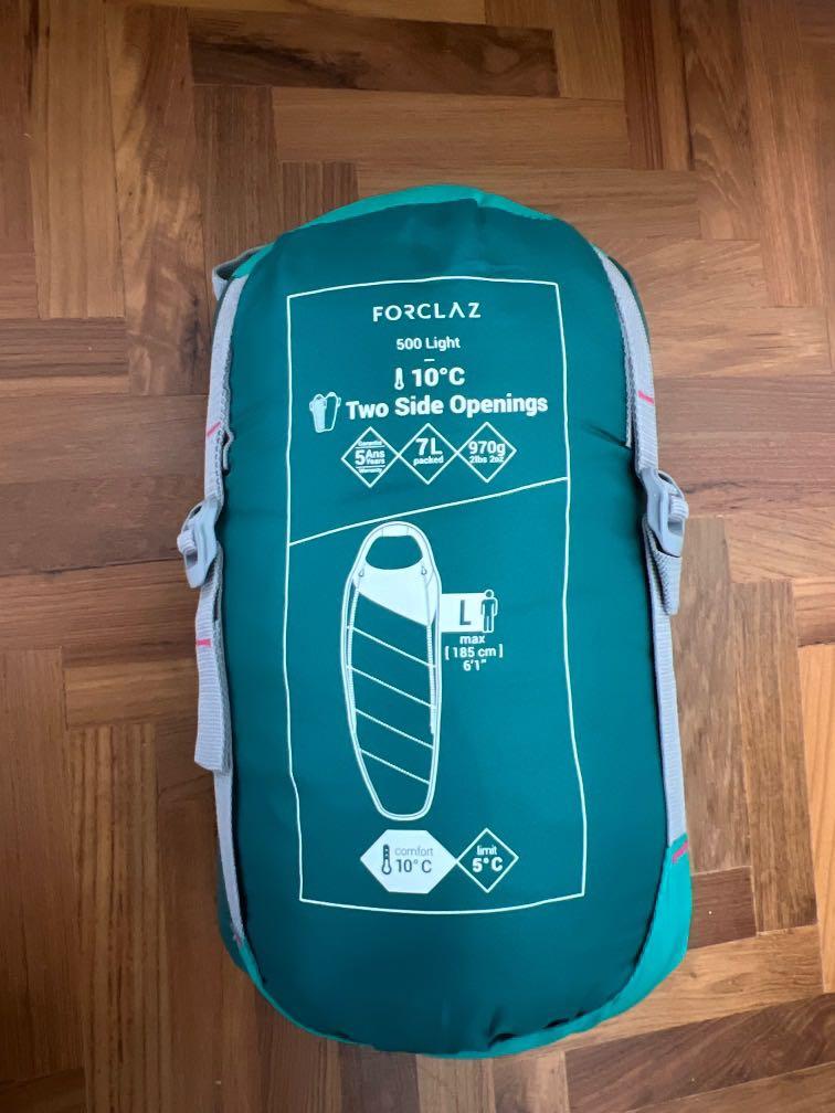 Forclaz 500 light sleeping bag (L), Hiking & Camping on Carousell