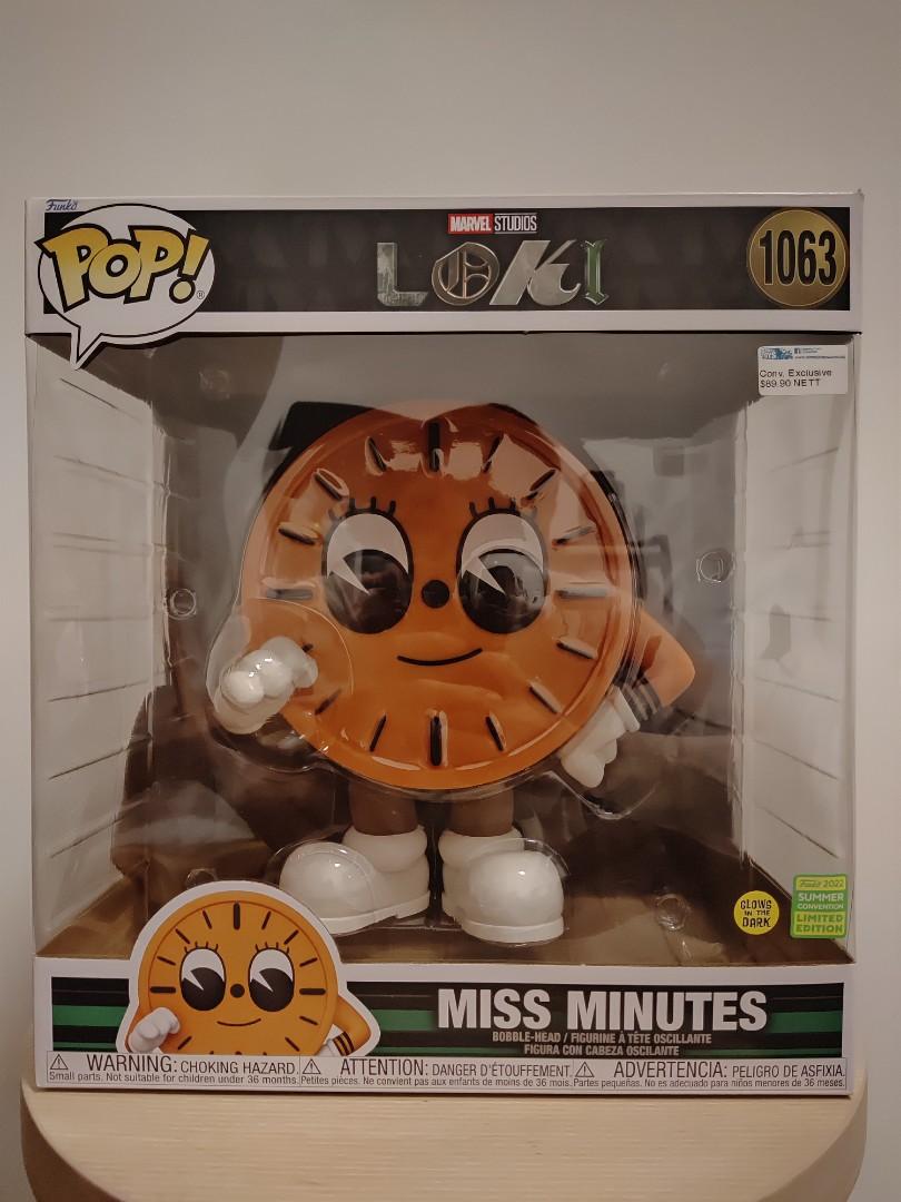 Funko Pop 2022 SDCC Shared Summer Exclusive Jumbo Loki Miss Minutes with  Exclusive Sticker
