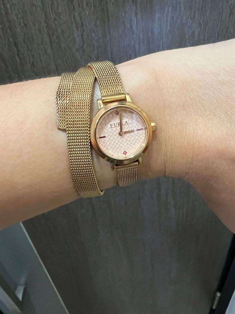 Furla rose gold clearance watch