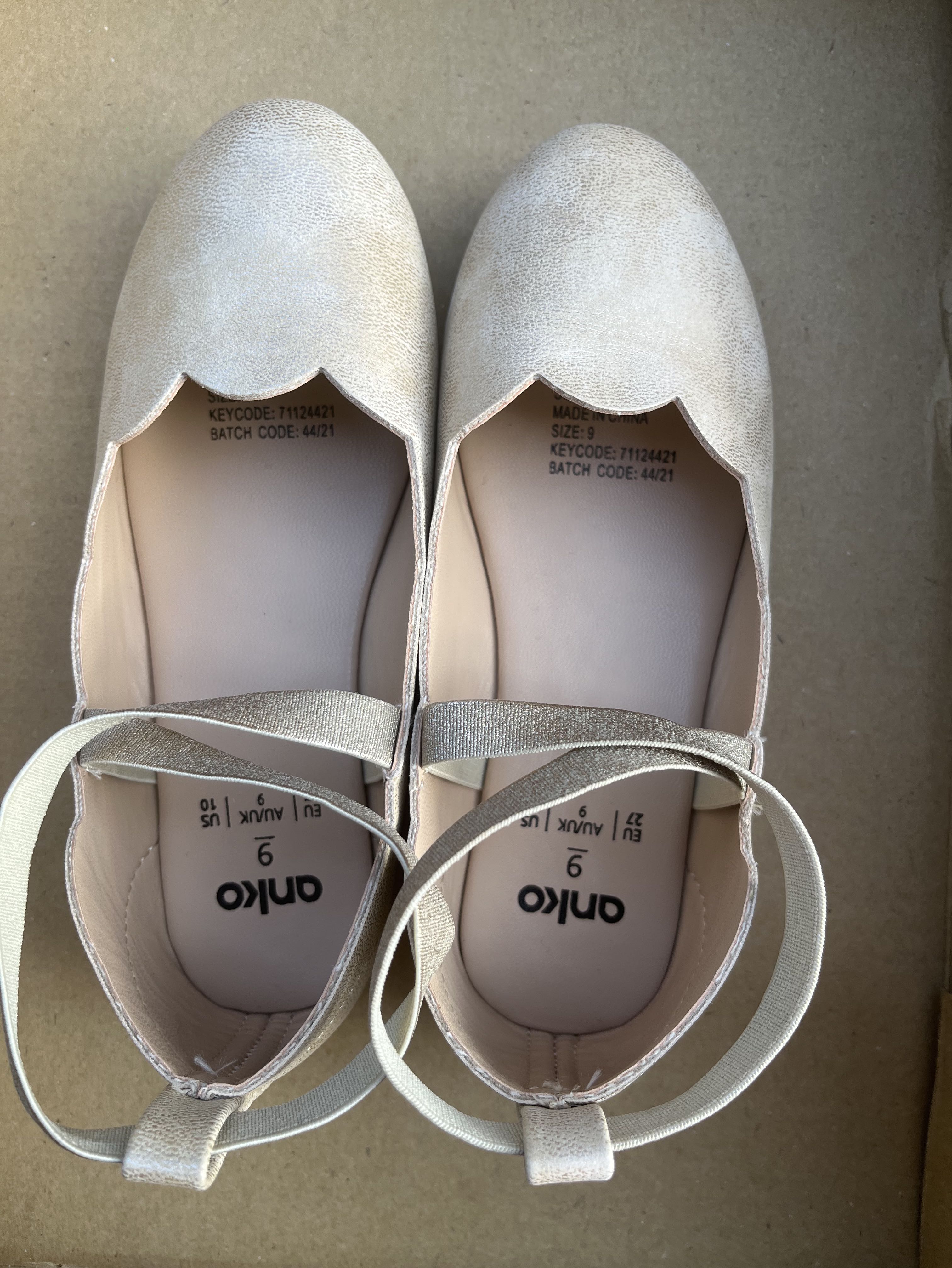 Girls gold clearance shoes size 12
