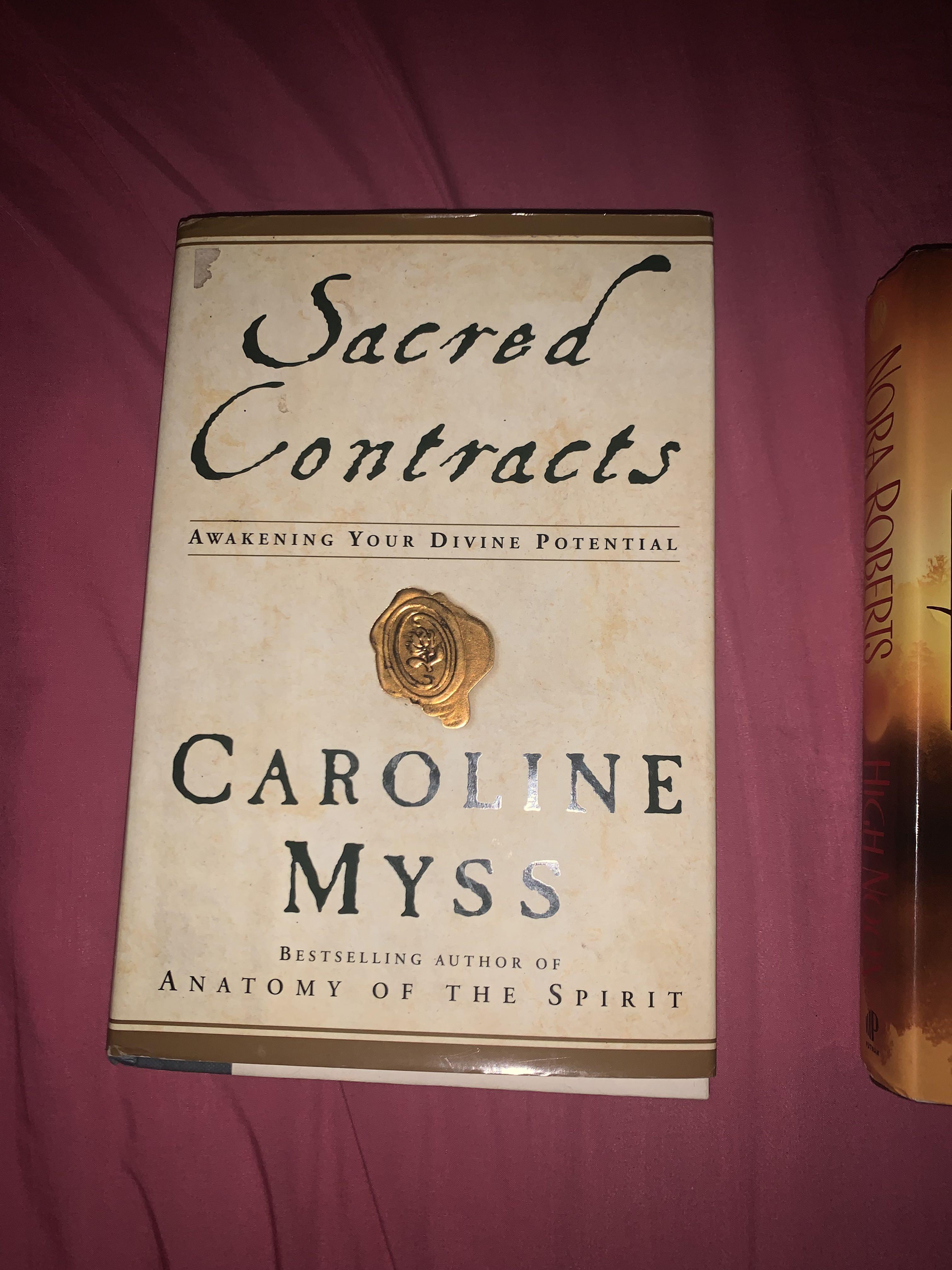 Hardbound book (Category: Storybooks) located in Las Pinas. Submitted by pameladgarcia (Listing ID 1175441450, Image 3). Description: 200 each Nora Roberts- High noon Caroline Myss - Sacred Contracts.