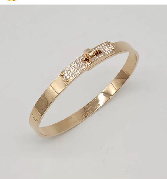 Hermes Kelly Bracelet 18k Rose Gold, Luxury, Accessories on Carousell