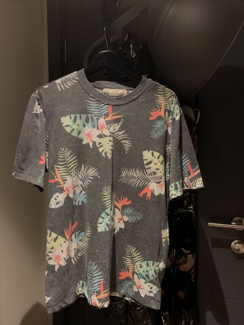 H&m mens deals floral t shirt