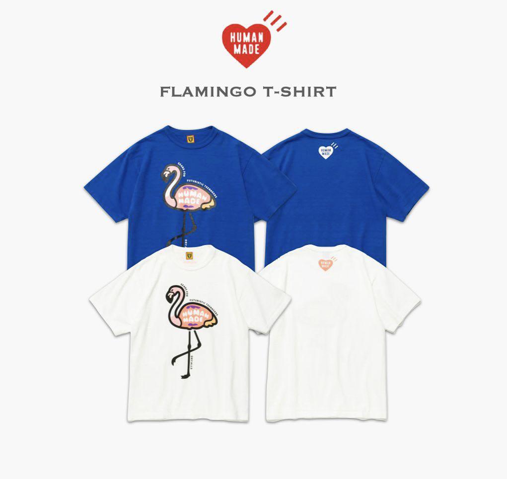 サイズM HUMAN MADE FLAMINGO POCKET Tシャツ - Tシャツ/カットソー ...