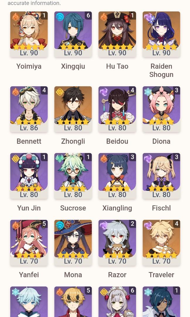 Hutao C1 Yoimiya C1 Genshin Impact Ar56 Asia Video Gaming Video Games Others On Carousell