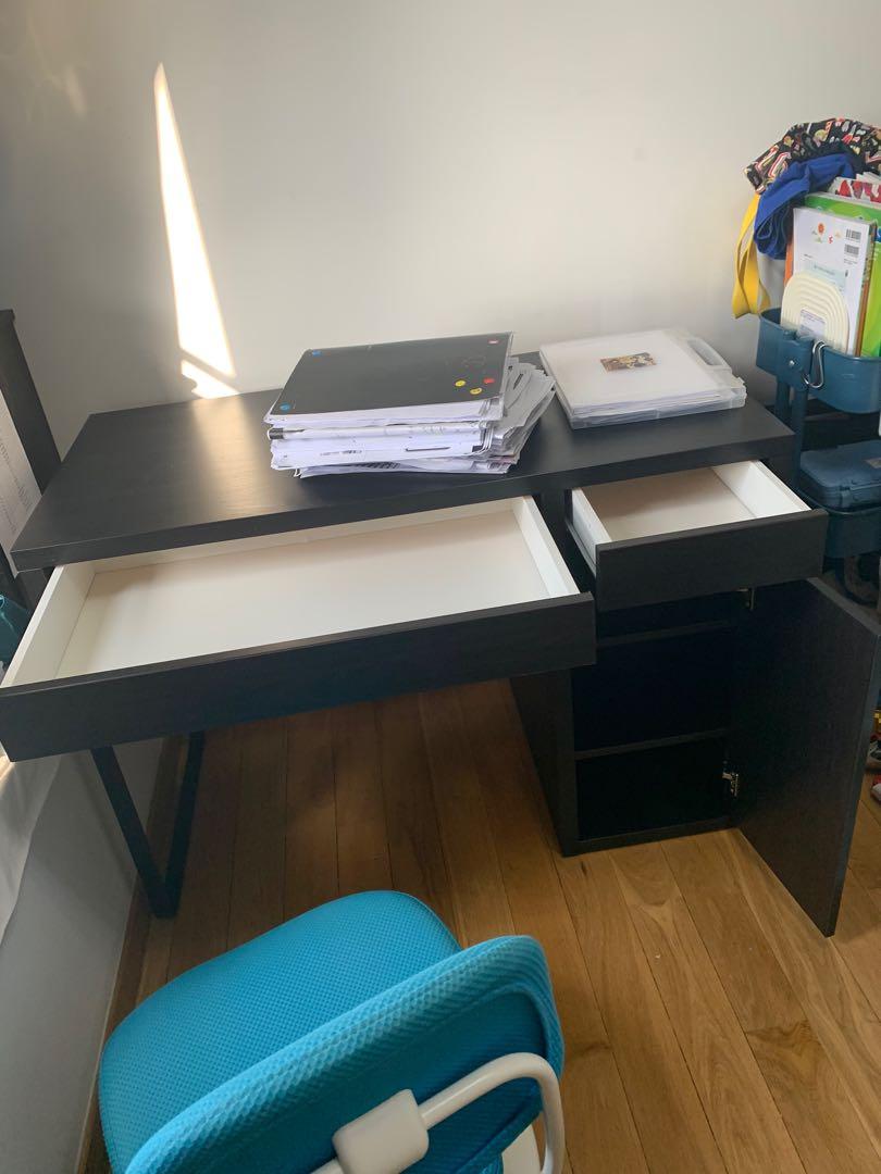 IKEA Study Desk and chair, Furniture & Home Living, Furniture, Tables