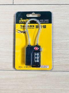 Jasit Lock TSA Accepted Travel Luggage 3-Digit Combination Lock Metal black luggage lock for travel Brand New