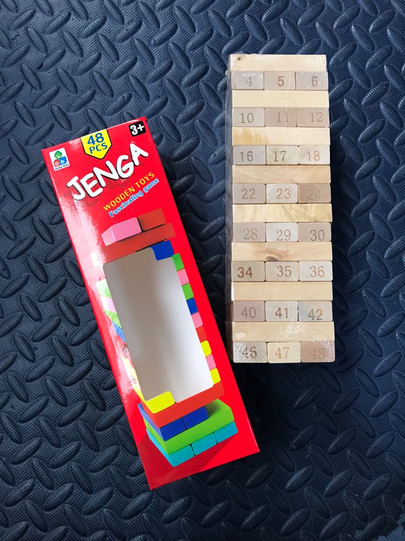 Jenga Numbers, Hobbies & Toys, Toys & Games on Carousell
