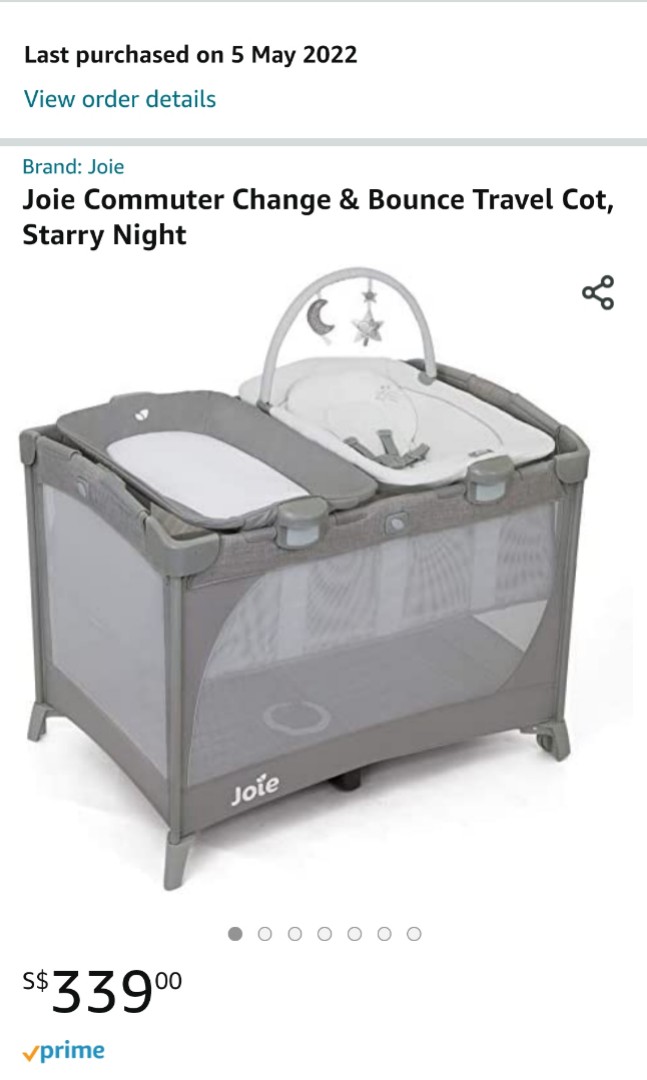 Joie change and bounce travel cot cheap