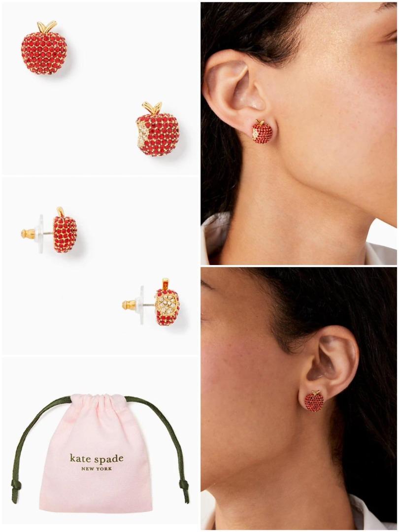 Kate spade apple earrings online