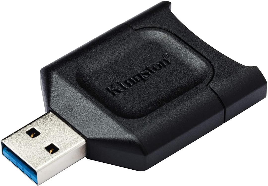 Kingston MobileLite Plus USB 3.2 SD SDHC SDXC Card Reader MLP (Category: Hard Disks & Thumbdrives) located in San Juan City. Submitted by princessshyph (Listing ID 1175330095, Image 2). Description: USB 3 2 Gen 1 speeds — Delivers up to 10X faster transfer speeds than USB 2 0 Backwards-compatible with UHS-I — Peak performance for UHS-II and support for UHS-I cards Designed for optimal use with Kingston cards — Best paired with Kingston Canvas Rea