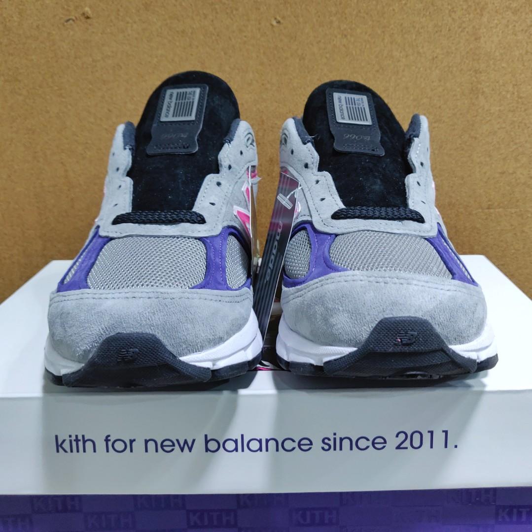 Kith x New Balance 990v4 United Arrows & Sons M990KT4, 男裝, 鞋 ...