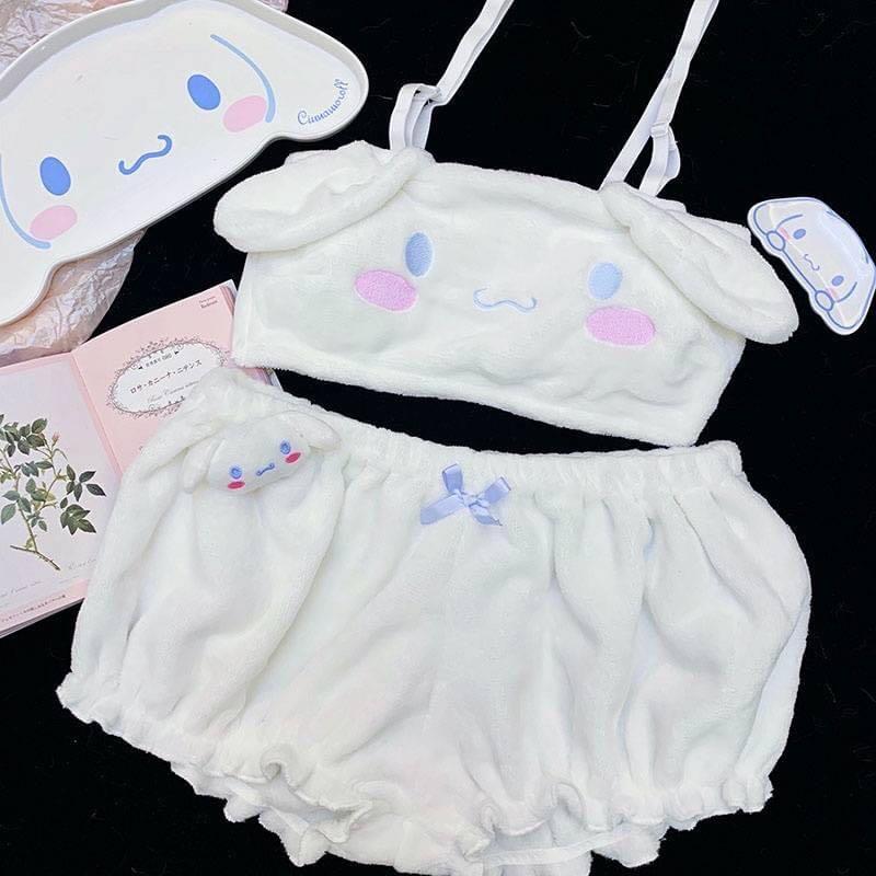kuromi cinnamoroll my melody pajamas cosplay costume bra plush kawaii cute  anime pajamas sets for girls womens y2k, Women's Fashion, Dresses & Sets,  Sets or Coordinates on Carousell