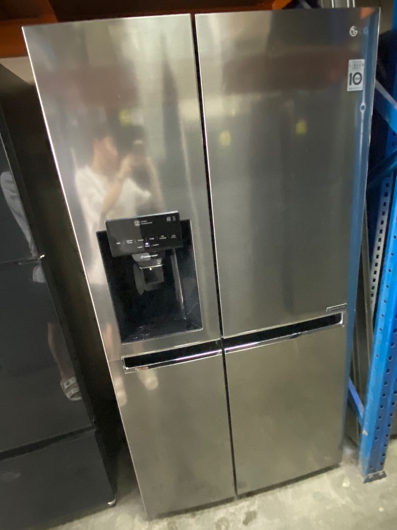 LG 3Ticks Linear Inverter Side by Side Water Dispenser Fridge, 601L, TV